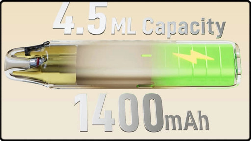 Une autonomie de 1450mAh